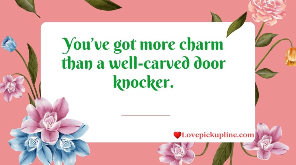 Clever Doors Pick Up Lines That Show Your Wit