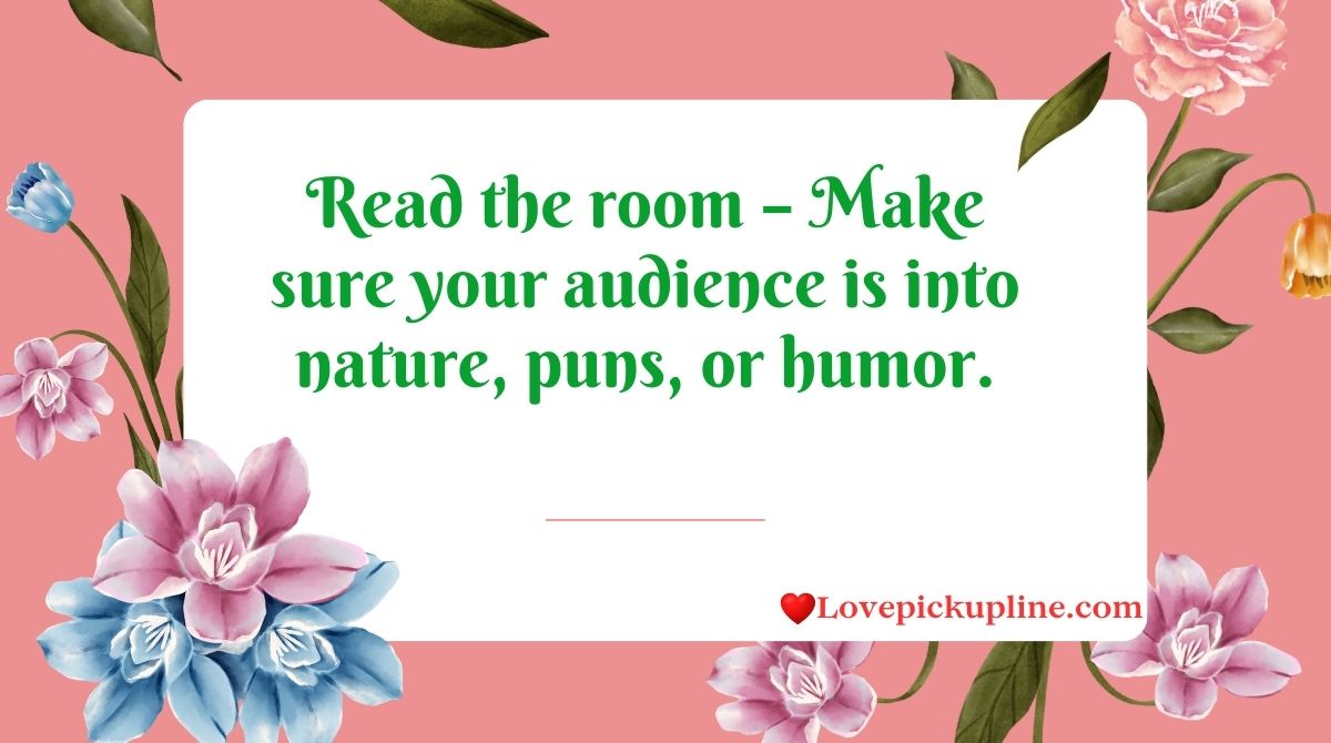 Fresh & Flirty Green Pick Up Lines & Rizz