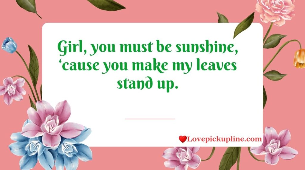Green Pick Up Lines for Her