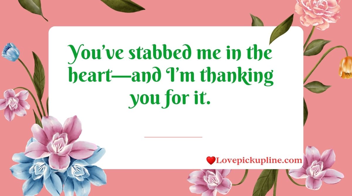 Knife Pick Up Lines & Rizz