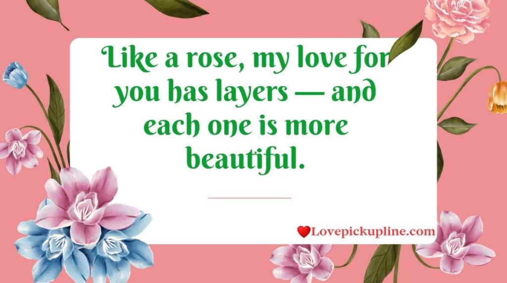 Romantic Flower Pick Up Lines